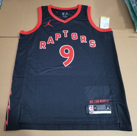 Maillot de Basket #9 Barrett Raptors 20-23 statement Noir